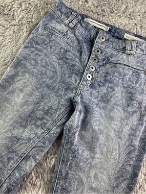 Anthropologie Pilcro and the Letterpress Blue Paisley High-Rise Jeans 👖 Size 25